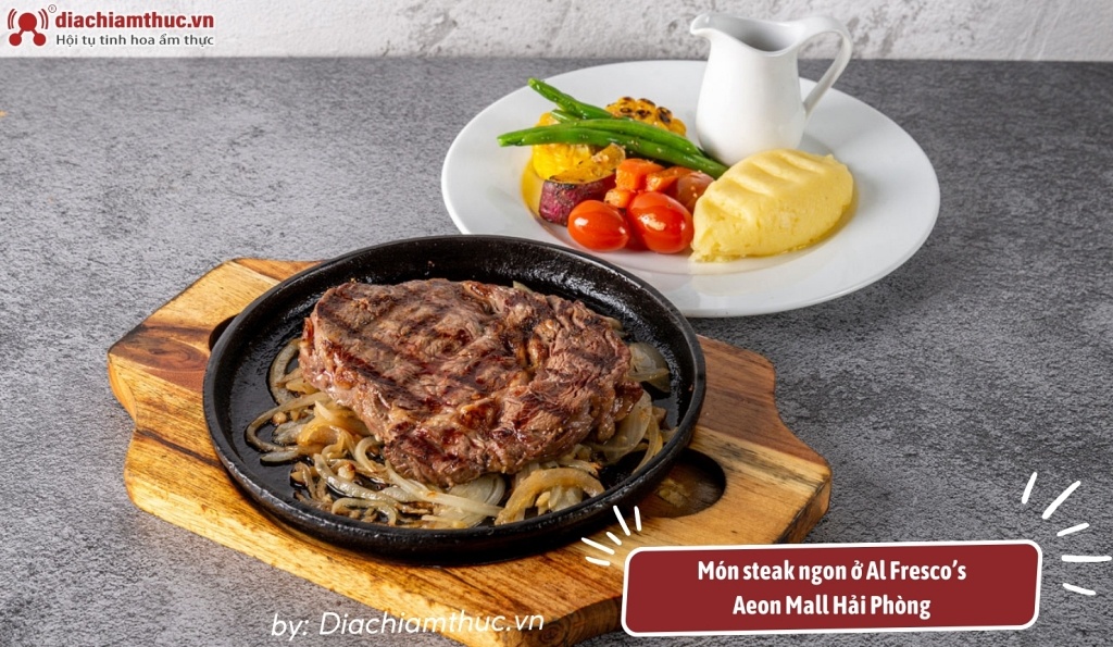 Món bít tết cao cấp từ thịt bò Úc ở Al Fresco’s