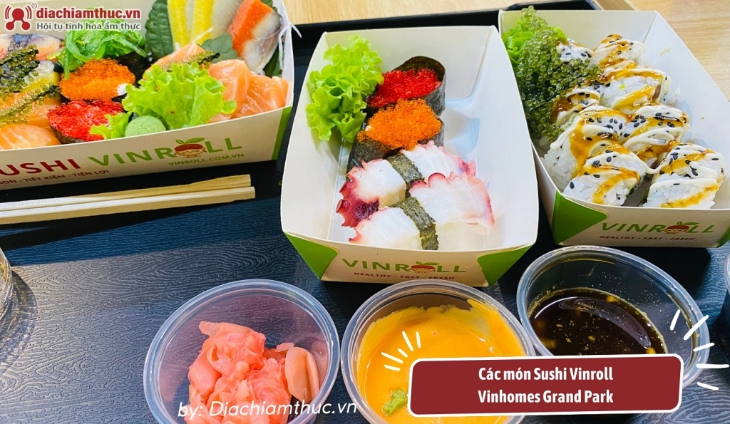 Các món sushi tươi ngon chất lượng ở Sushi Vinroll