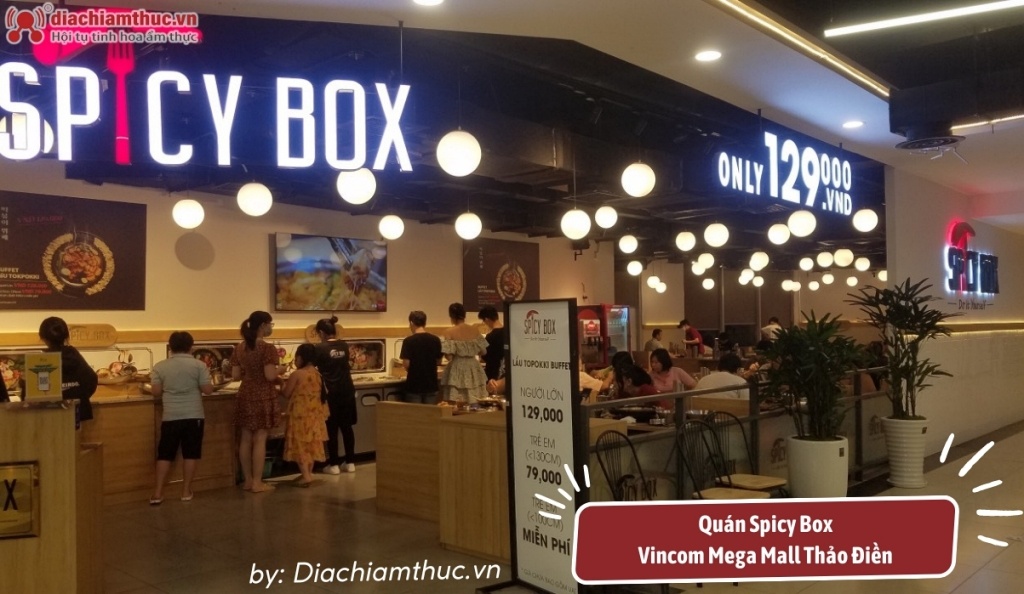 Quán Spicy Box ở Vincom Mega Mall
