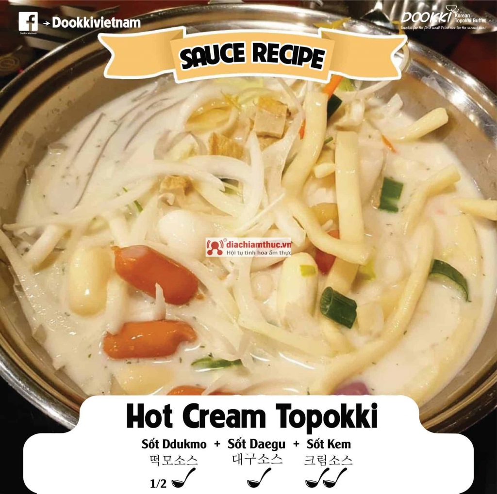 Hot cream Topokki