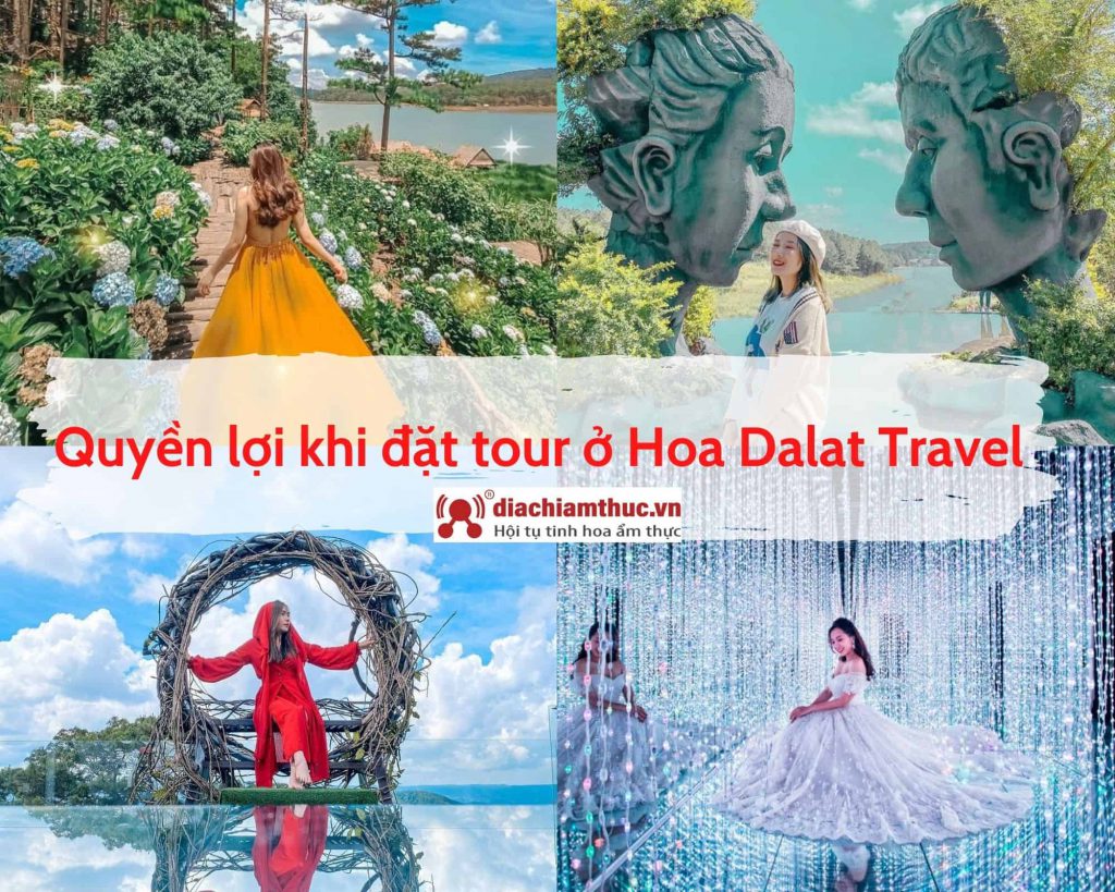 Quyền lợi khi đi tour Đà Lạt 1 ngày của Hoa Dalat Travel