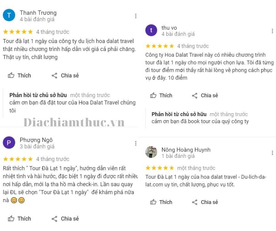 Review tour Đà Lạt 1 ngày