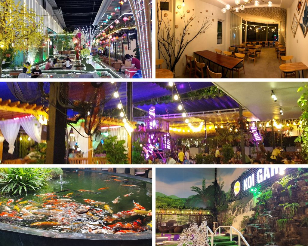 Các quán Cafe cá Koi Sài Gòn