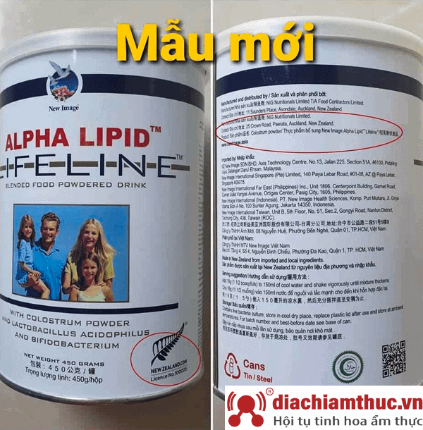 Phân biệt sữa non alpha lipid