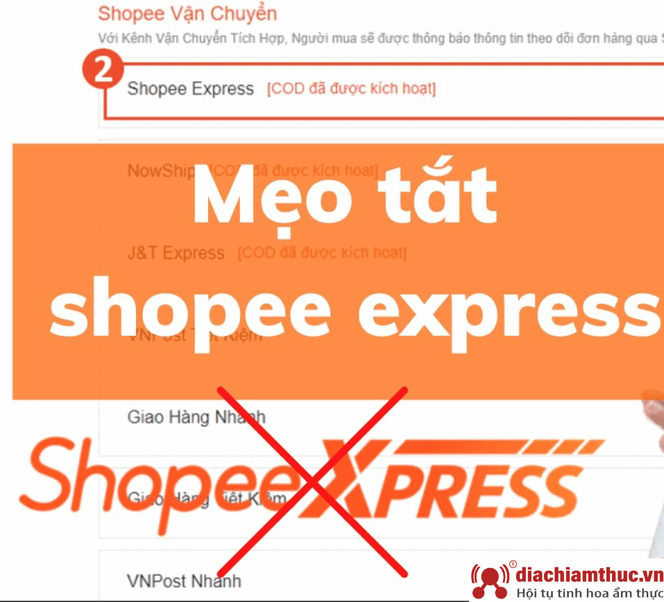 Tắt Shopee Express hàng loạt