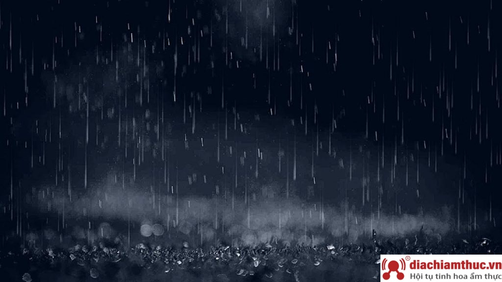 Hình ảnh buồn về mưa nhớ người thân