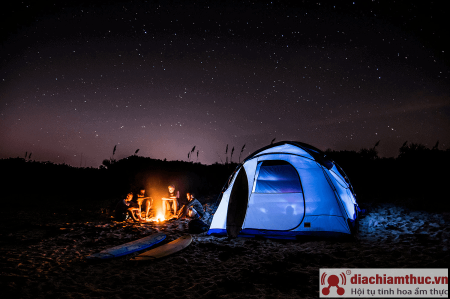 Địa điểm lý tưởng để tổ chức những buổi cắm trại qua đêm