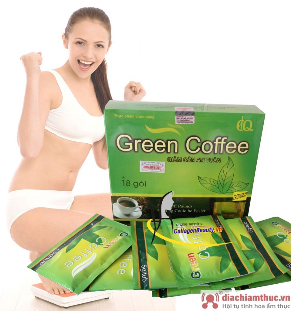 Cà phê giảm cân trà xanh Leptin Green Coffee 800 của Mỹ