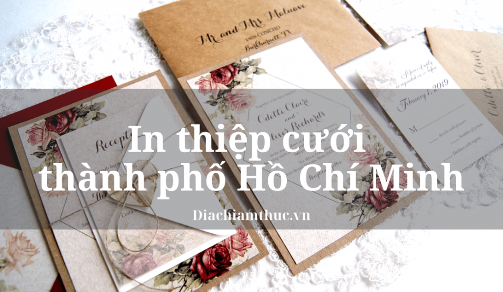 Shtypni kartën e dasmës në qytetin Ho Chi Minh