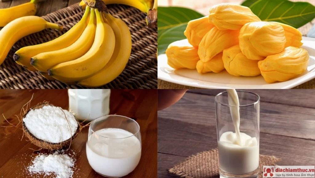 Përbërësit për përgatitjen e akullores me banane