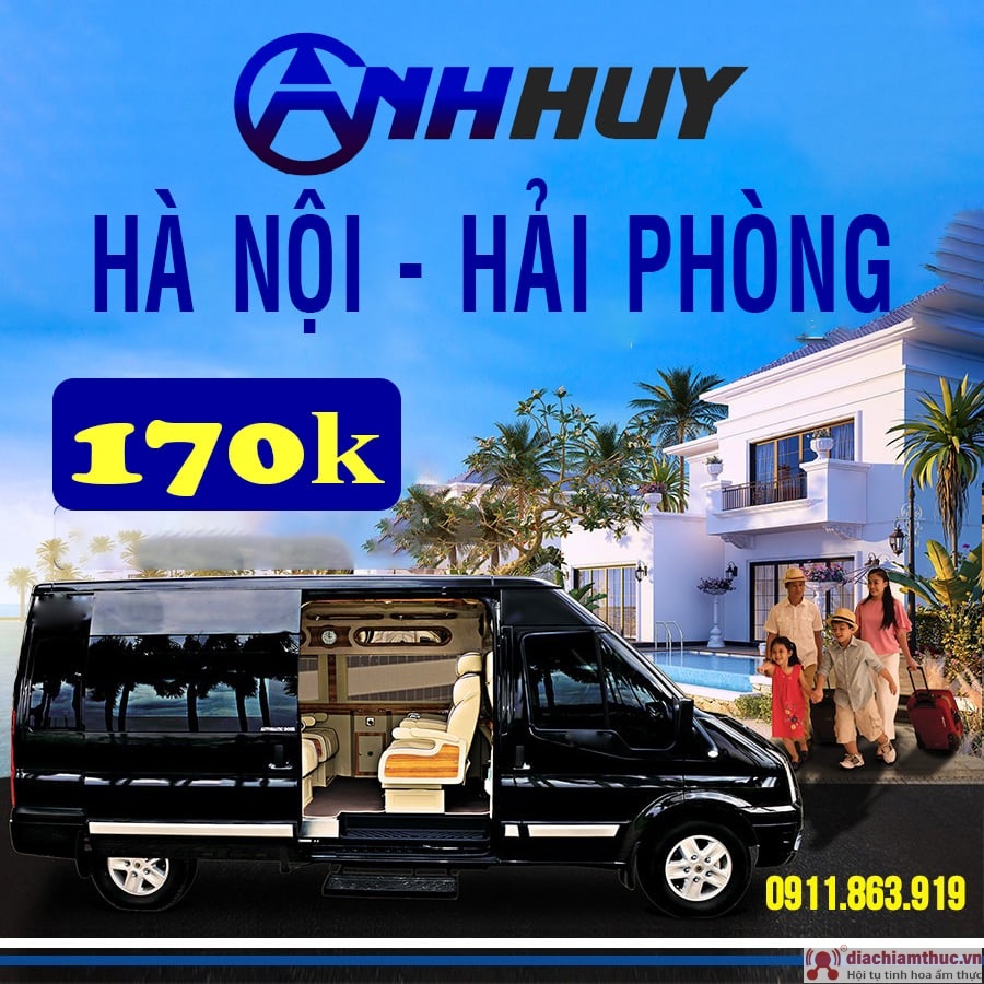 Xe Limousine Hà Nội đi Hải Phòng Anh Huy