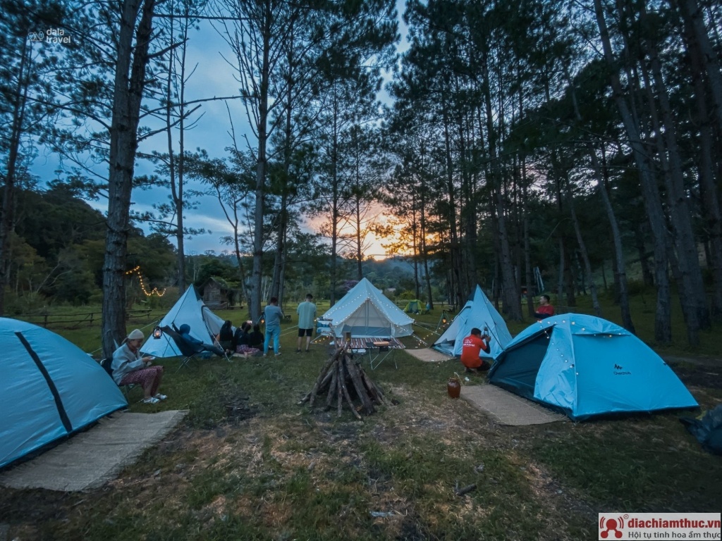 thuê lều cắm trại ở Đà Lạt