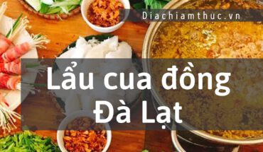 Lẩu cua đồng Đà Lạt