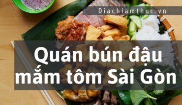 Quán bún đậu mắm tôm Sài Gòn