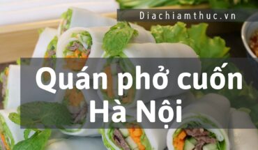 Quán phở cuốn Hà Nội