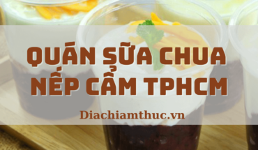 Quán sữa chua nếp cẩm TPHCM