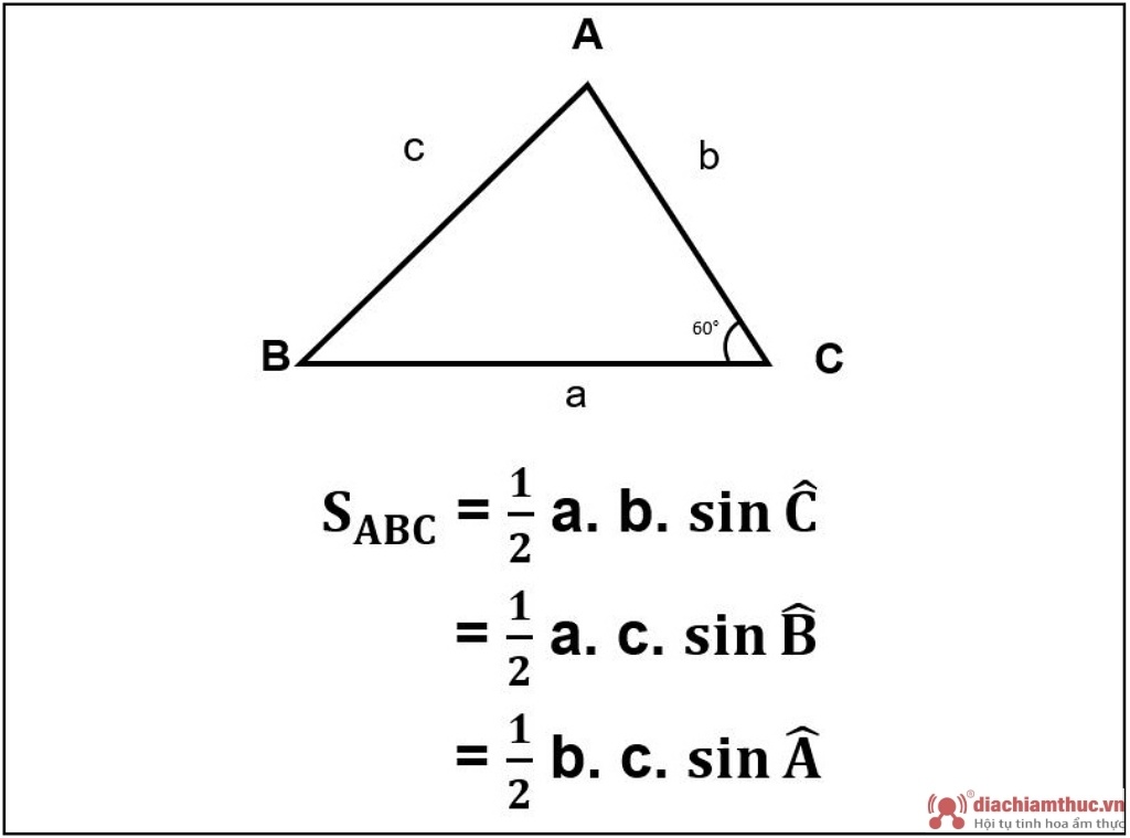 Công thức tính và cách tính diện tích tam giác thường