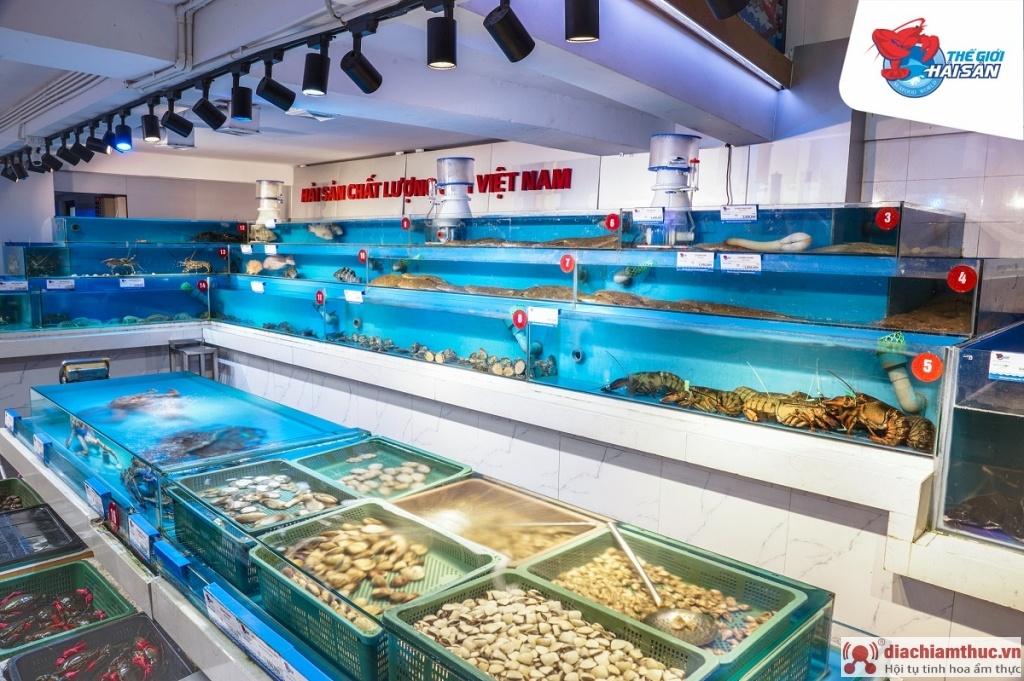 Bể chứa hải sản tươi Thế Giới Hải Sản