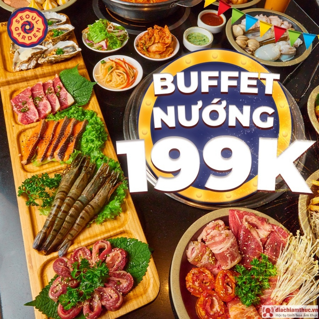 Seoul Garden Vietnam - buffet nướng chỉ 119k