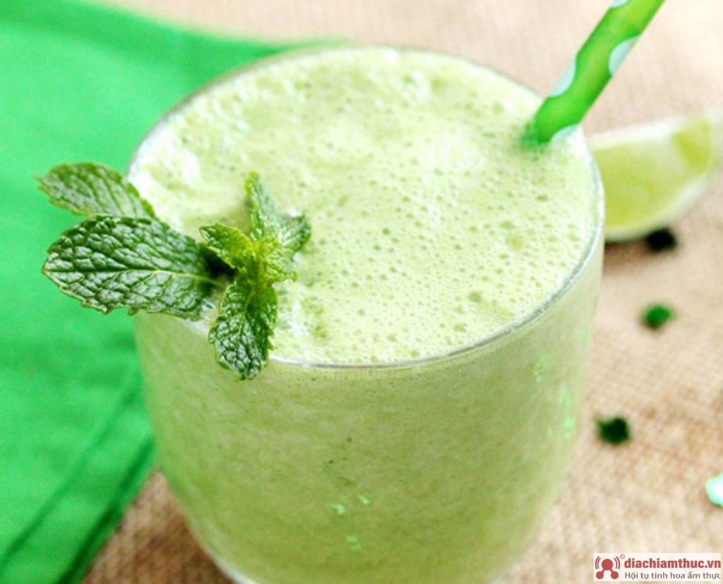 Smoothie chanh bạc hà