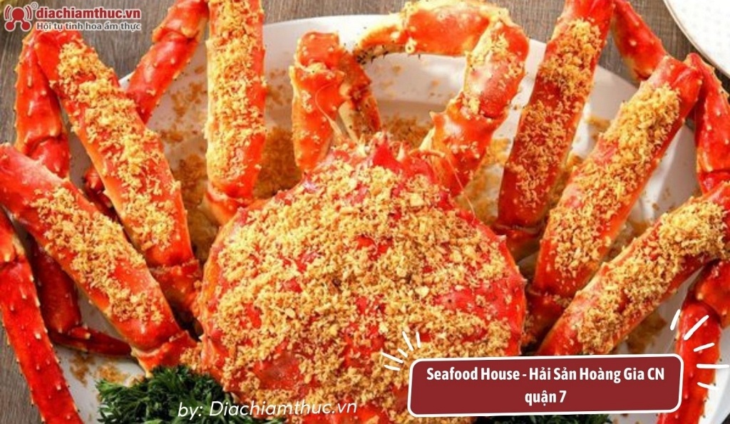 Món cua hoàng đế chất lượng cao ở Seafood House