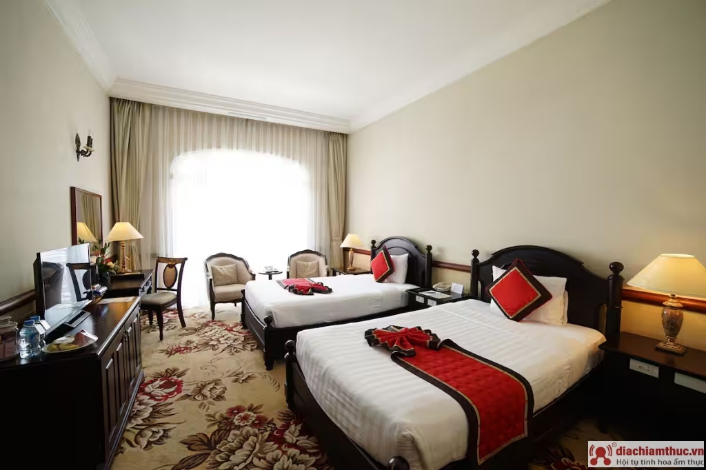 Phòng của khách sạn Sammy Đà Lạt được bài trí đẹp mắt và tiện nghi với đầy đủ các thiết bị hiện đại 