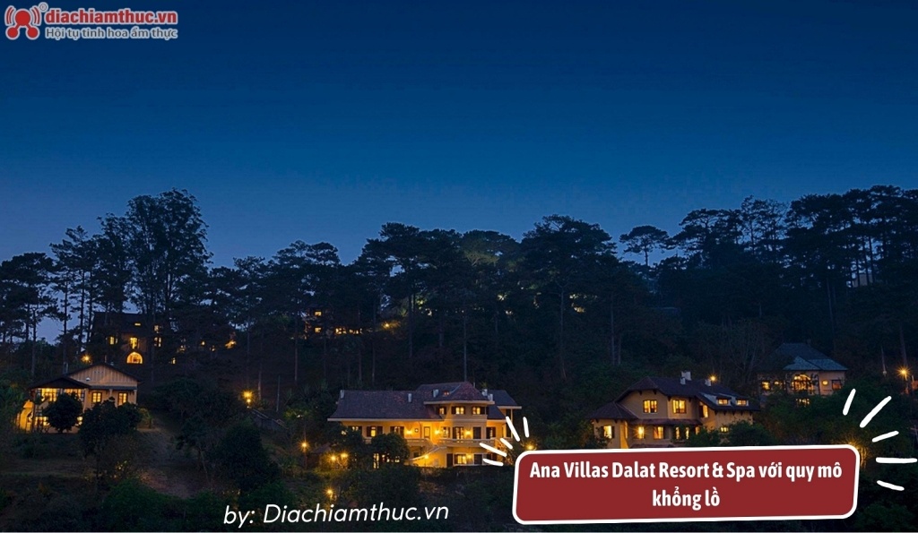Ana Villas Dalat Resort & Spa với biệt thự sang trọng được xây dựng theo phong cách Pháp cổ điển