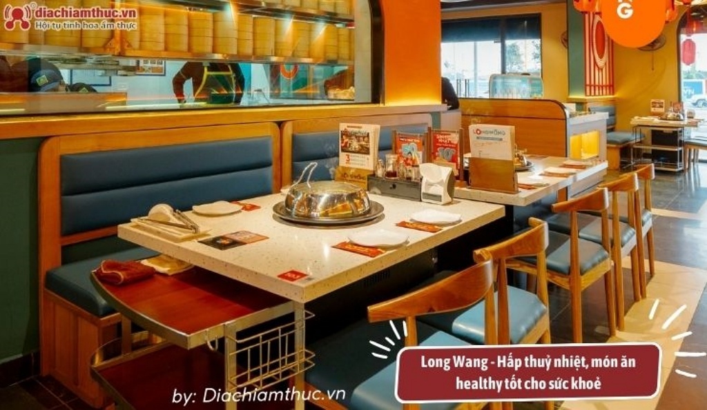 Không gian nhà hàng Long Wang ấn tượng với phong cách Hồng Kông