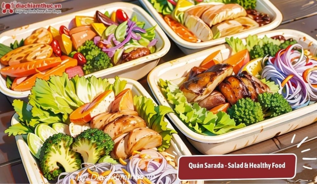 Bữa ăn dinh dưỡng, lành mạnh tại Quán Sarada - Salad & Healthy Food