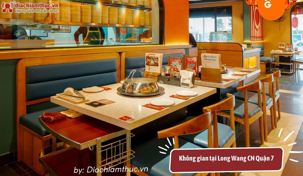 không gian rộng rãi cùng thiết kế theo phong cách Hồng Kông tại Long Wang