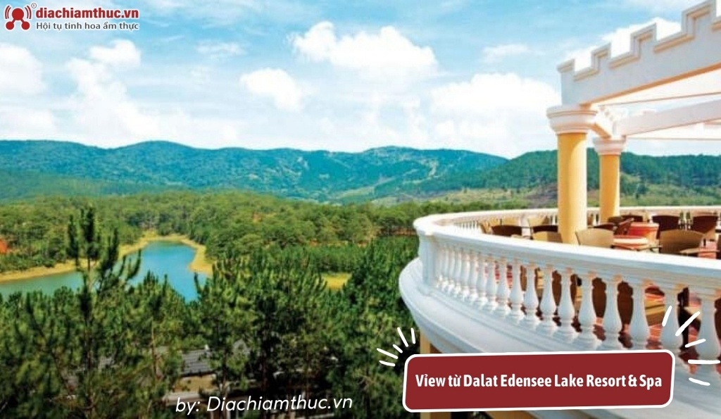 View Dalat Lake Resort & Spa hướng ra hồ Tuyền Lâm thơ mộng